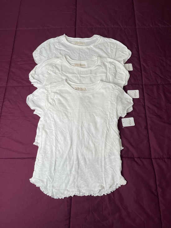 Free People Tops - 3 Piece Bundle Free People Be My Baby Short Sleeve Tee Medium White NWT